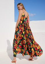 Load image into Gallery viewer, ‘FOTINI’ MAXI DRESS (BLACK/FRUIT) MAMOUSH