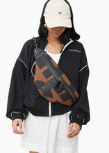 Load image into Gallery viewer, Body Bag EA Logo Brown Small Elena Athanasiou