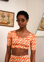 Load image into Gallery viewer, CHILL ISLAND CROP TOP ORANGE ARPYES