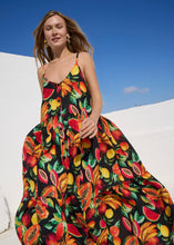 Load image into Gallery viewer, ‘FOTINI’ MAXI DRESS (BLACK/FRUIT) MAMOUSH