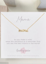 Load image into Gallery viewer, Mama Necklace Gold SPARKLING WISHES

