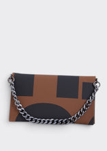 Load image into Gallery viewer, City Girl Clutch Ea Logo Καφε Elena Athanasiou
