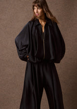 Load image into Gallery viewer, ‘CAROLINA’ ΣΑΤΕΝ ΤΖΑΚΕΤ (BLACK) MAMOUSH

