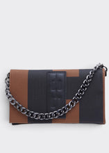 Load image into Gallery viewer, City Girl Clutch Ea Logo Καφε Elena Athanasiou
