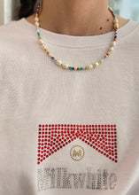 Load image into Gallery viewer, NECKLACE WITH PEARLS RAINBOW
