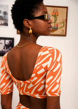 Load image into Gallery viewer, CHILL ISLAND CROP TOP ORANGE ARPYES
