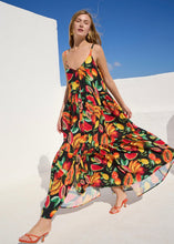 Load image into Gallery viewer, ‘FOTINI’ MAXI DRESS (BLACK/FRUIT)  MAMOUSH
