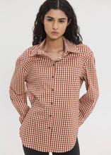 Load image into Gallery viewer, REINA SHIRT PLAID SUNSETGO
