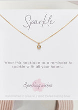 Load image into Gallery viewer, Sparkle Necklace Gold  SPARKLING WISHES
