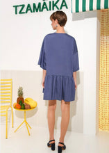 Load image into Gallery viewer, LUSH  MINI DRESS BLUE ARPYES
