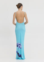 Load image into Gallery viewer, VERONICA DRESS AQUA FLORAL SUNSETGO
