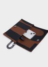 Load image into Gallery viewer, City Girl Clutch Ea Logo Καφε Elena Athanasiou
