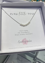 Load image into Gallery viewer, It's The Little Things Necklace Silver SPARKLING WISHES
